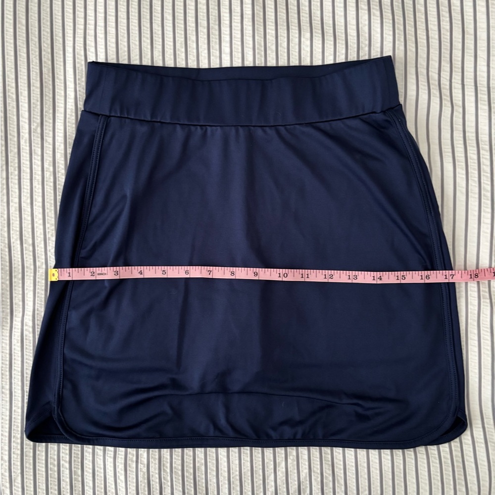 J. Crew Navy Blue Stretch Athletic Skirt with Built-in Shorts Size XS - Picture 6 of 12